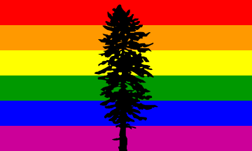 [Cascadian Rainbow Flag]